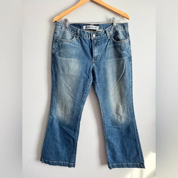 VINTAGE 2004 Gap Long and Lean Jeans Size 12 Ankle Made in USA euc - Picture 1 of 13